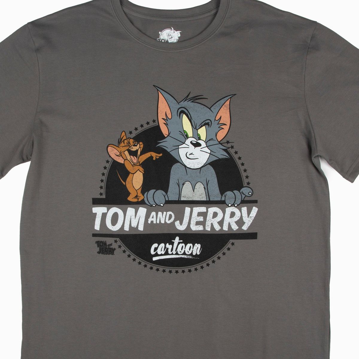 HANNA BARBERA - Polera Manga Corta Hombre Dia de los Enamorados Tom y Jerry