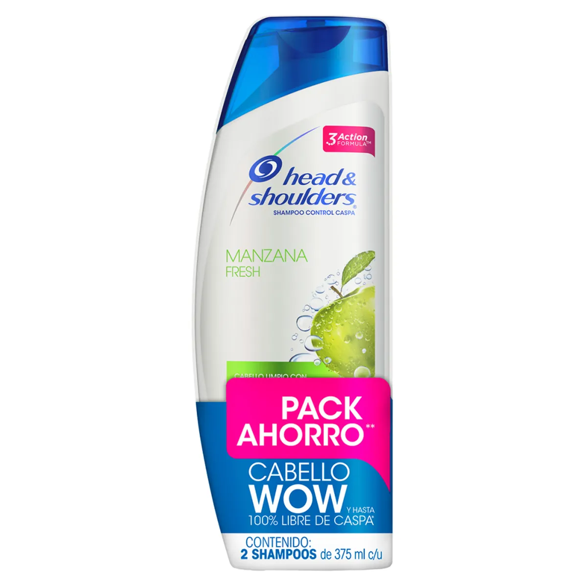 HEAD AND SHOULDERS - Pack 2 Shampoo H&S Manzana Fresh 2x375ml