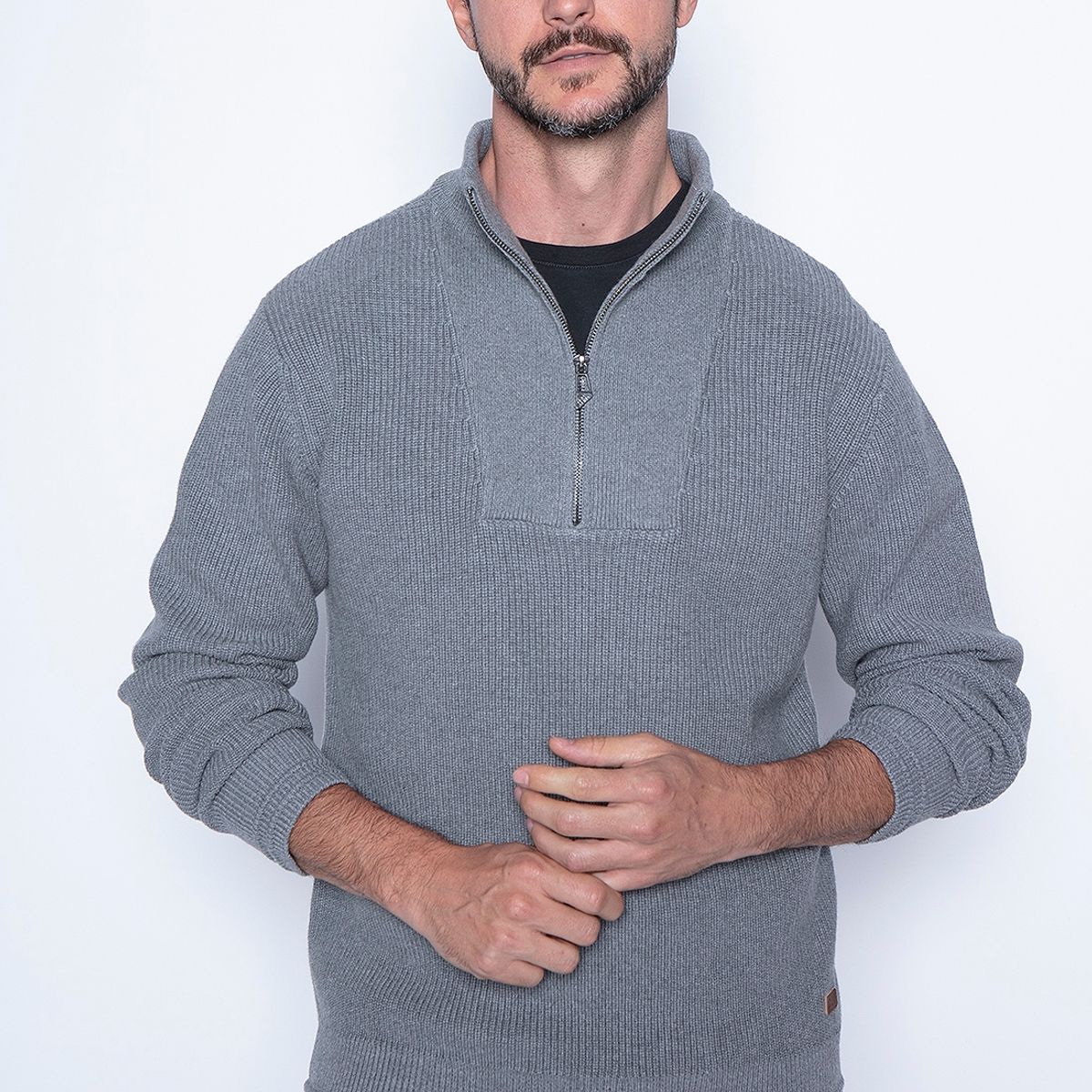 NEW MAN - Sweater Coimbra Gris New Man