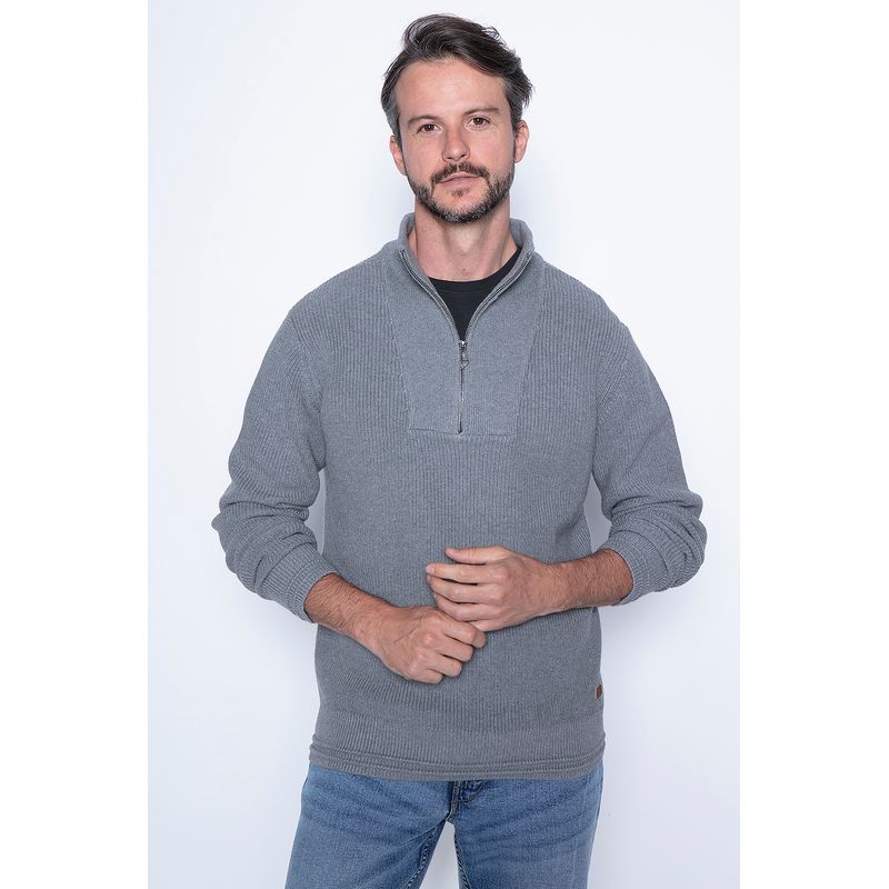 NEW MAN - Sweater Coimbra Gris New Man.