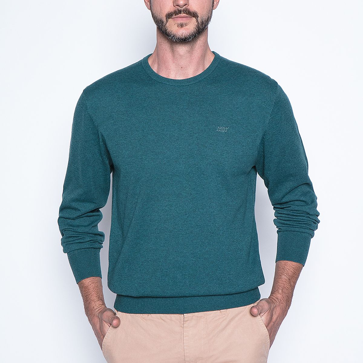 NEW MAN - Sweater Malmo Azul New Man