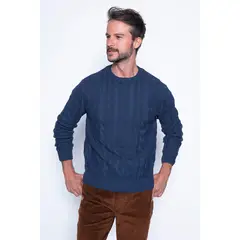 NEW MAN - Sweater Bolonia Azul
