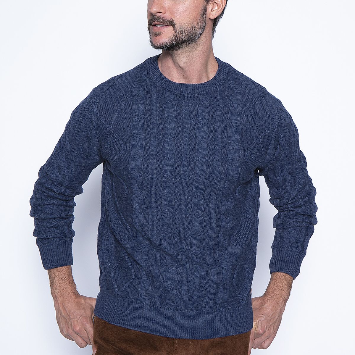 NEW MAN - Sweater Bolonia Azul New Man