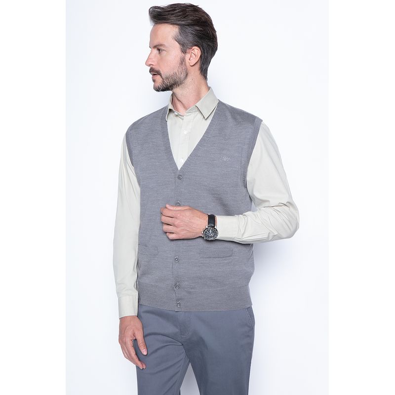 NEW MAN - Chaleco Genova Gris New Man