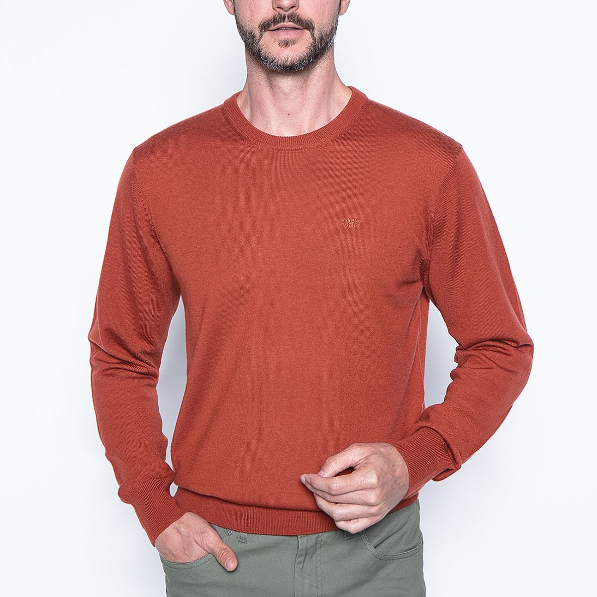 NEW MAN - Sweater Lyon Rojo New Man