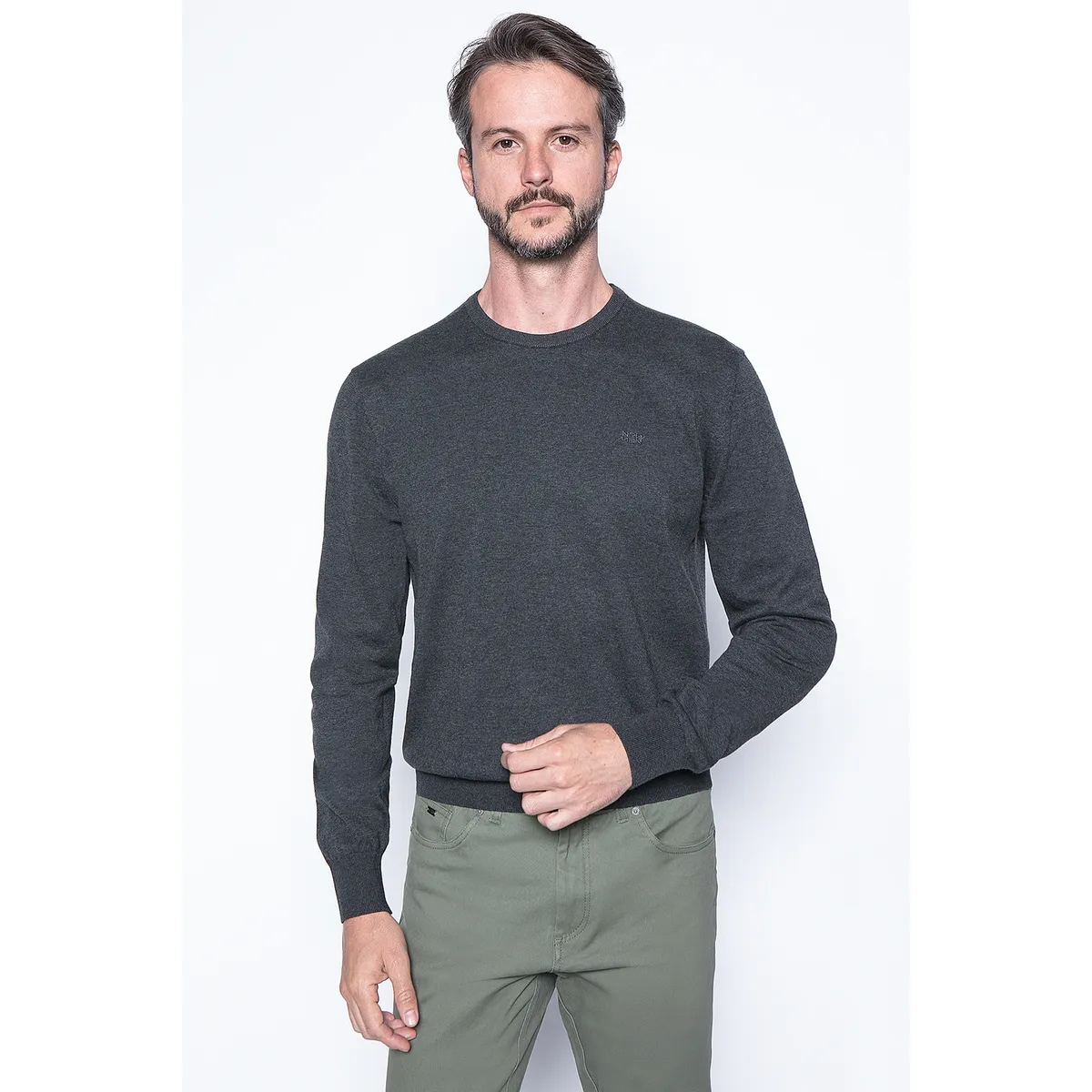 NEW MAN - Sweater Malmo Gris New Man