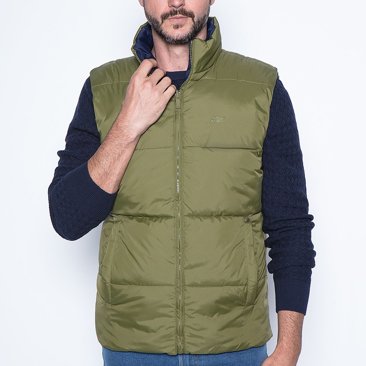 NEW MAN - Vest Ostrava Beige New Man