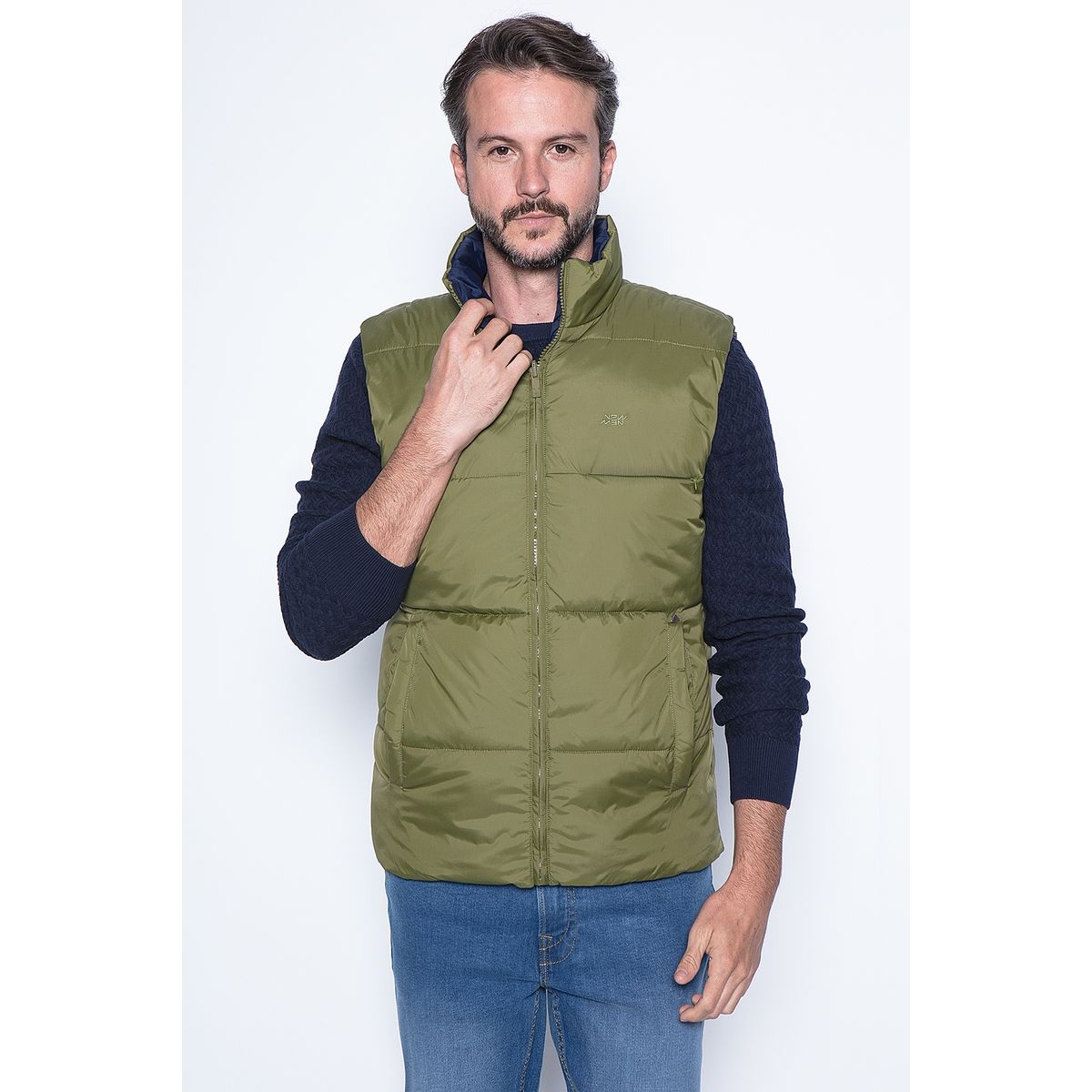 NEW MAN - Vest Ostrava Beige New Man