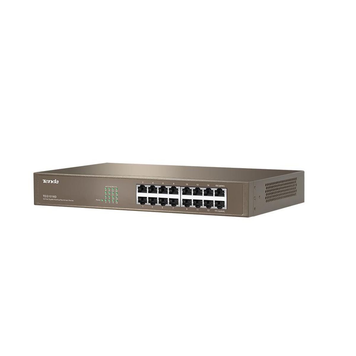 TENDA - SWITCH TENDA TEG1016D SERIE INTERRUPTORES DE RED