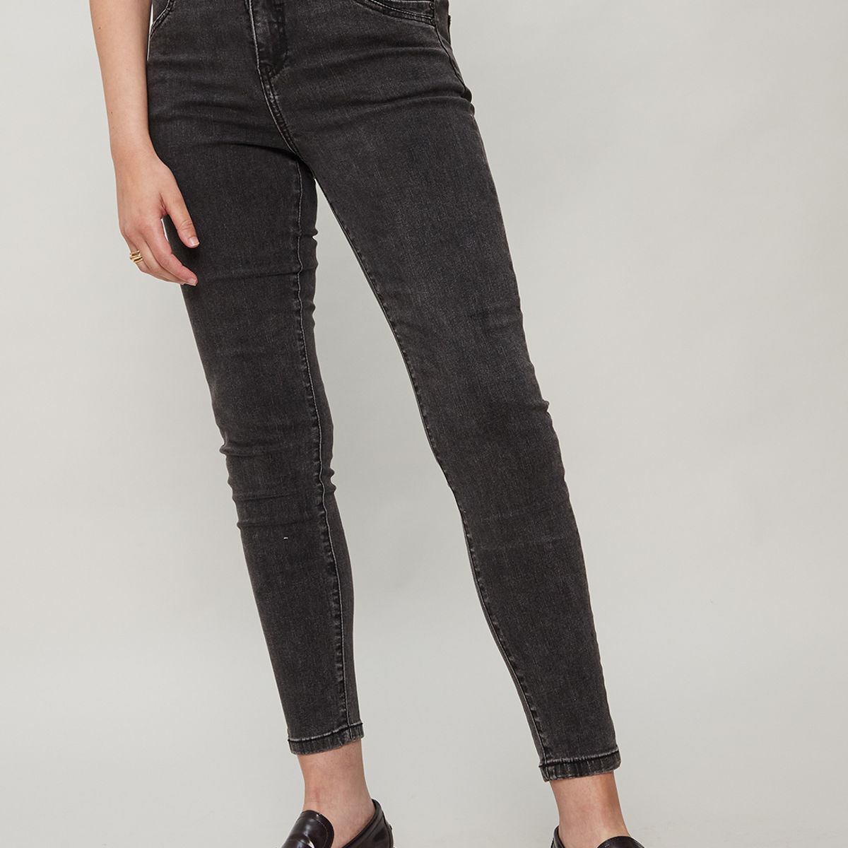 ASH - Jeans Skinny Gris Marengo Mujer Ash