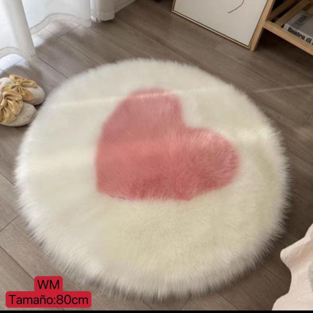 GENERICO - ALFOMBRA REDONDA CORAZON