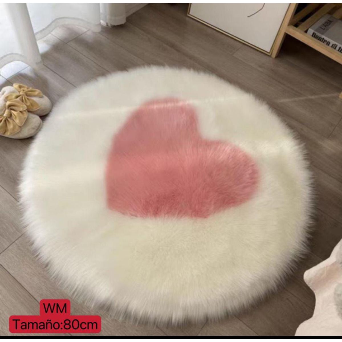 GENERICO - ALFOMBRA REDONDA CORAZON
