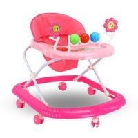 Andador Plegable Flores Con Musica Portable Unisex Rosa