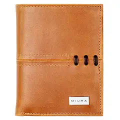 MIURA - Billetera Luigi Cuero Natural Con Protección RFID