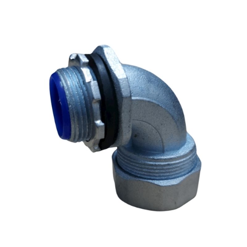 GENERICO - Pack 10 CONECTOR CURVO 25MM PARA TUBO FLEXIBLE