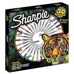 SHARPIE - Ruleta Colores Tierra 30 Marcadores Edicion Limitada