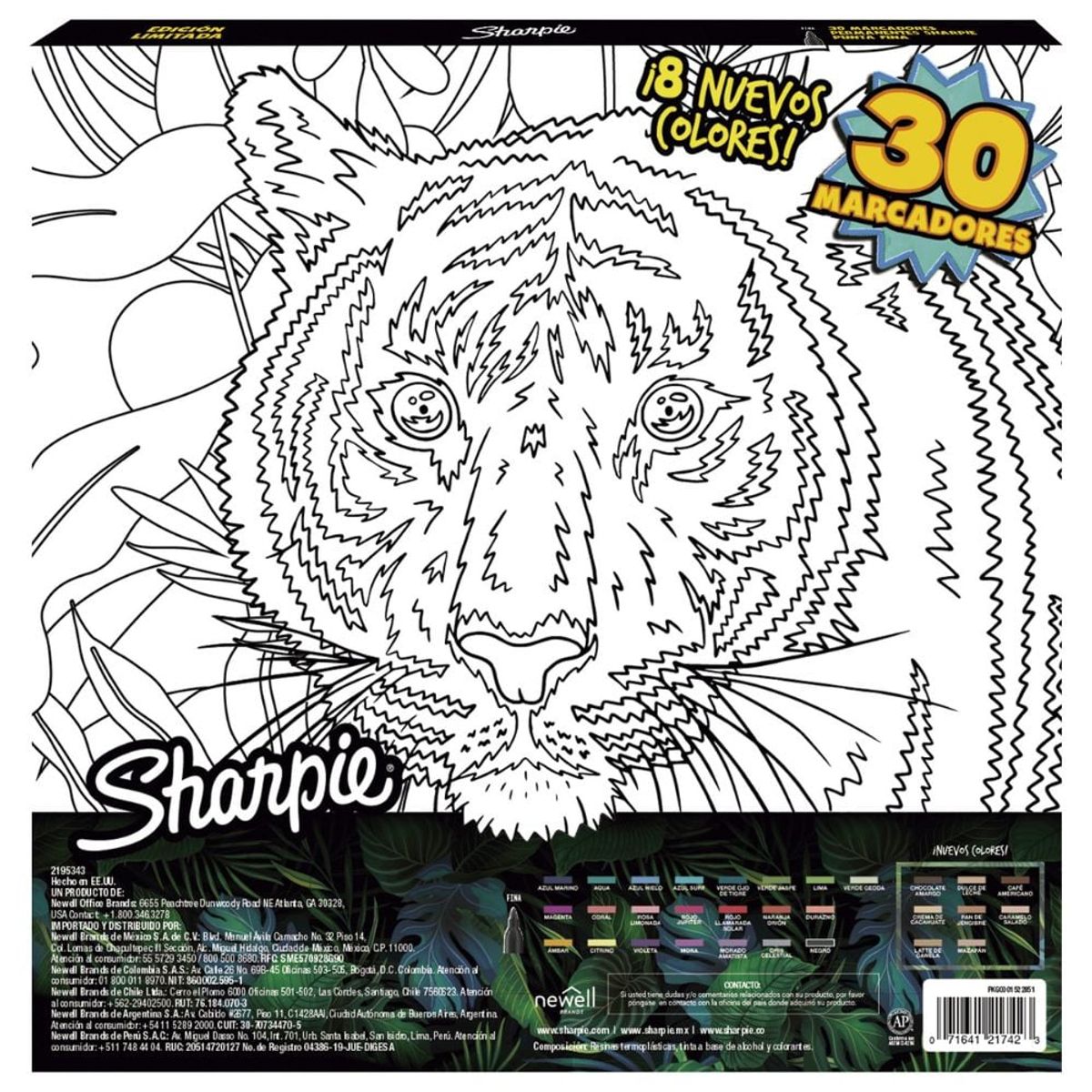 SHARPIE - Ruleta Sharpie Colores Tierra 30 Marcadores Edicion Limitada
