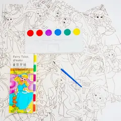 GENERICO - Set De Pintura Para Pintar Libro Dibujo