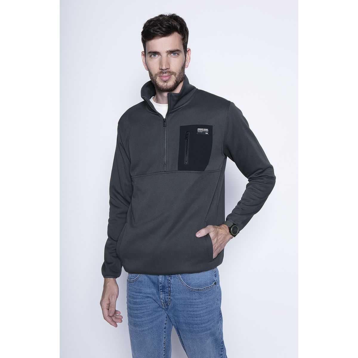 FEROUCH - Poleron Washington Gris Ferouch