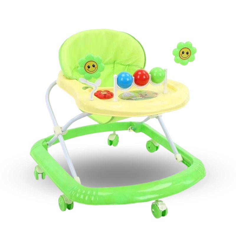 CRUSEC - Andador Plegable Flores Con Musica Portable Unisex Verde