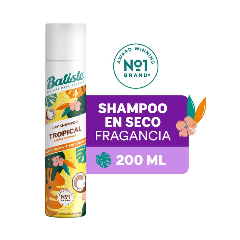 BATISTE - Shampoo en seco Batiste Tropical 200ml