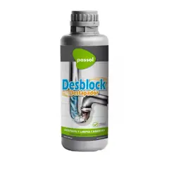 PASSOL - Destapador Cañerías 700 gr Desblock Doble Acción