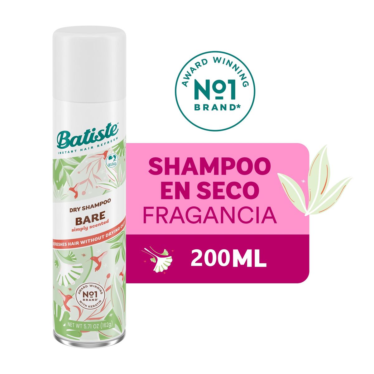 BATISTE - Shampoo en Seco Batiste Bare 200ml
