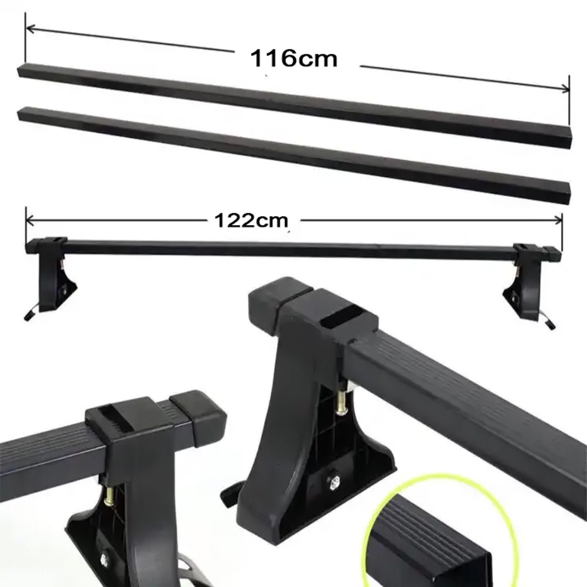 GENERICO - Barras Porta Equipaje Universal Parrilla Para Auto Regulable
