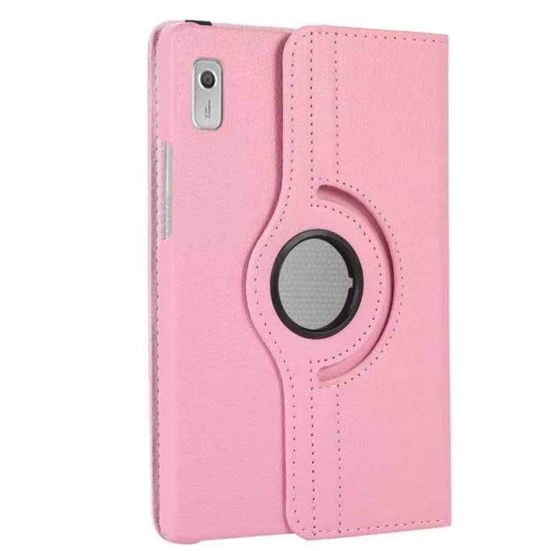 GENERICO - Carcasa Funda Giratoria Para Tablet Lenovo M9 Tb310 Rosado