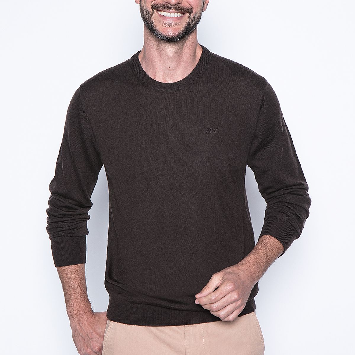 NEW MAN - Sweater Lyon Café New Man