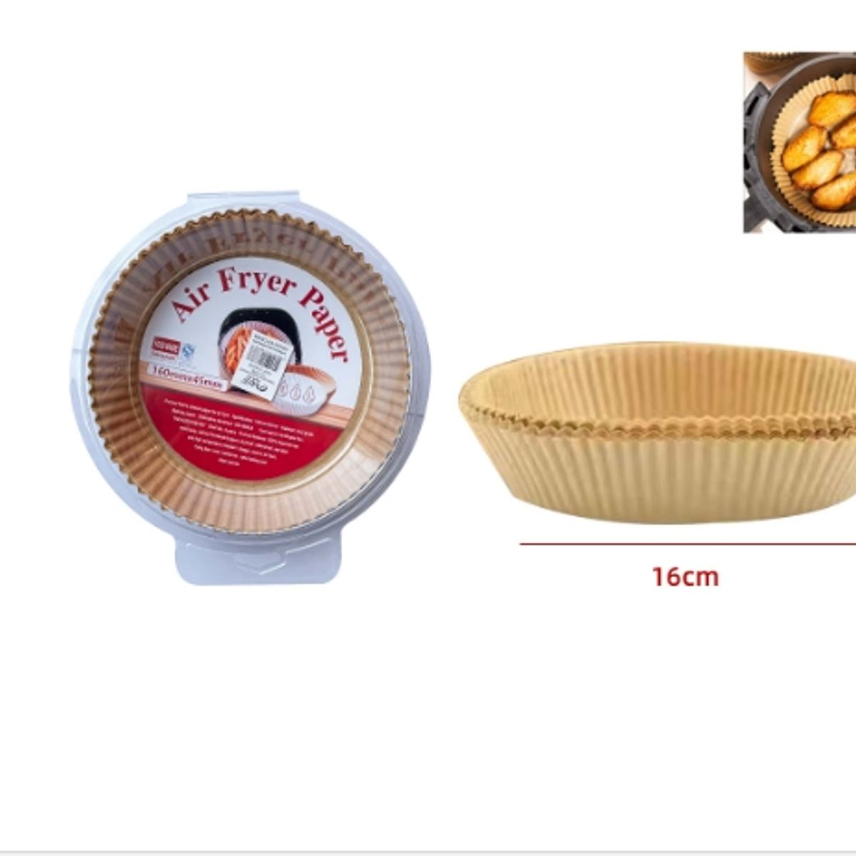 GENERICO - Papel Para Freidora De Aire 16X45CM 50Pcs