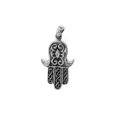 ANDREA COGGIOLA JOYAS - Colgante Mano de Fátima Plata Fina 925