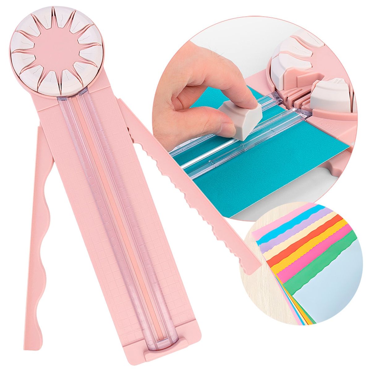 GENERICO - Guillotina Prepicadora Manual 12 En 1 Cizalla Corta Papel