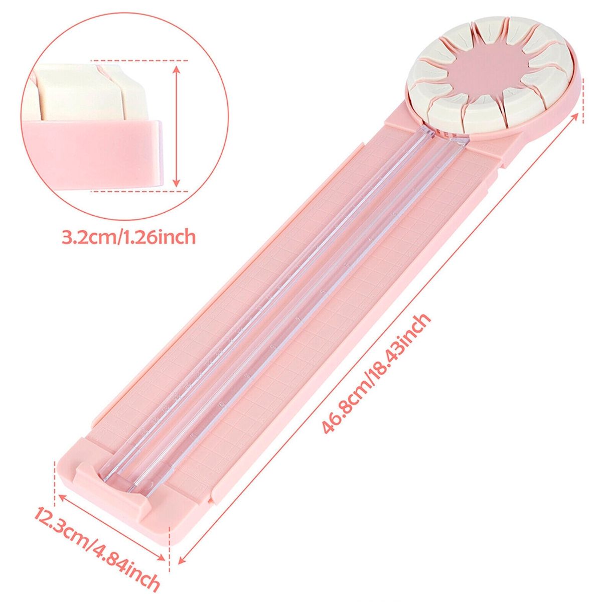 GENERICO - Guillotina Prepicadora Manual 12 En 1 Cizalla Corta Papel