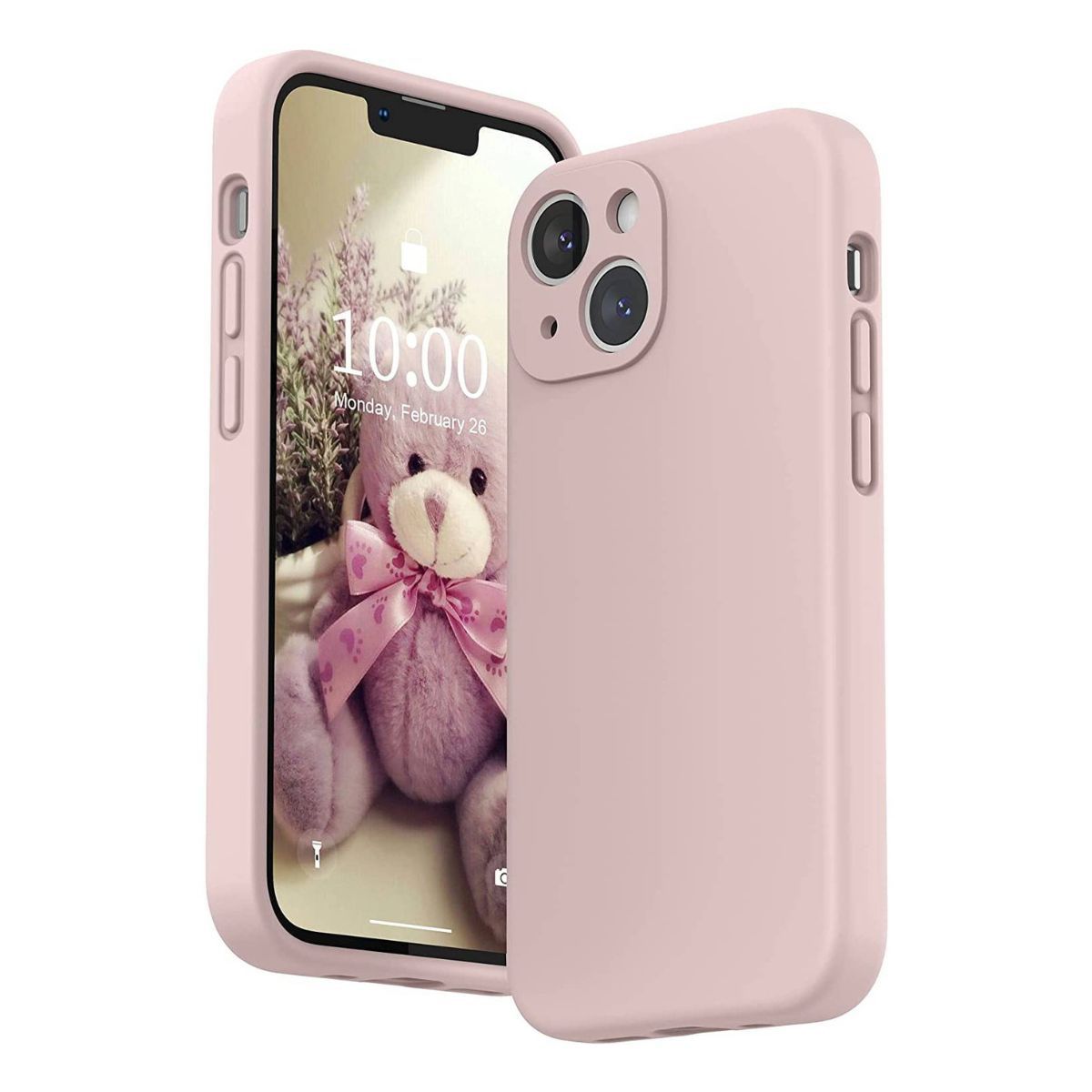 GENERICO - Carcasa Para iPhone 13 rosado resistente