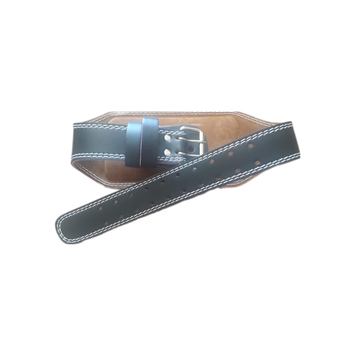 GENERICO - Cinturón Lumbar Levantamiento De Pesas Cuero Pu Acolchado