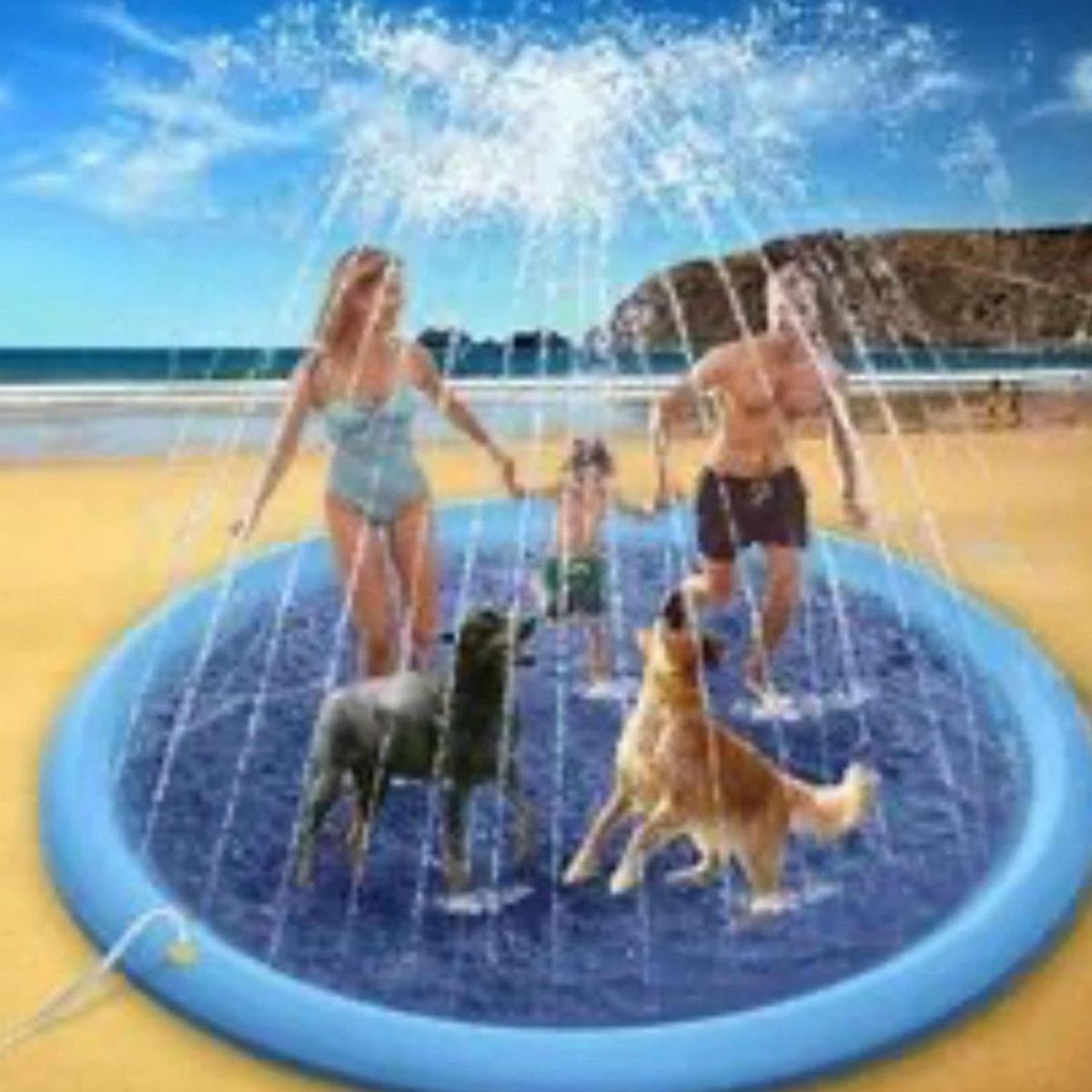 GENERICO - Piscina Inflable Tipo Fuente Para Niños Y Mascotas 150cm