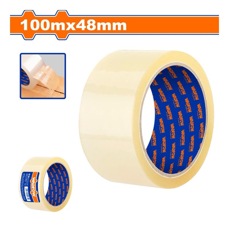 WADFOW - Cinta Adhesiva Para Embalaje 48 Mm 100 M Transp Wadfow