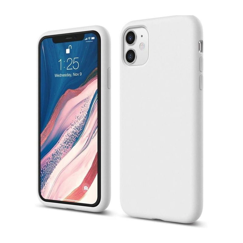 GENERICO - Carcasa de silicona para Iphone 11 blanco