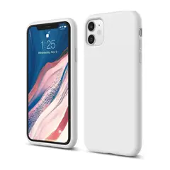 GENERICO - Carcasa de silicona para Iphone 11 blanco