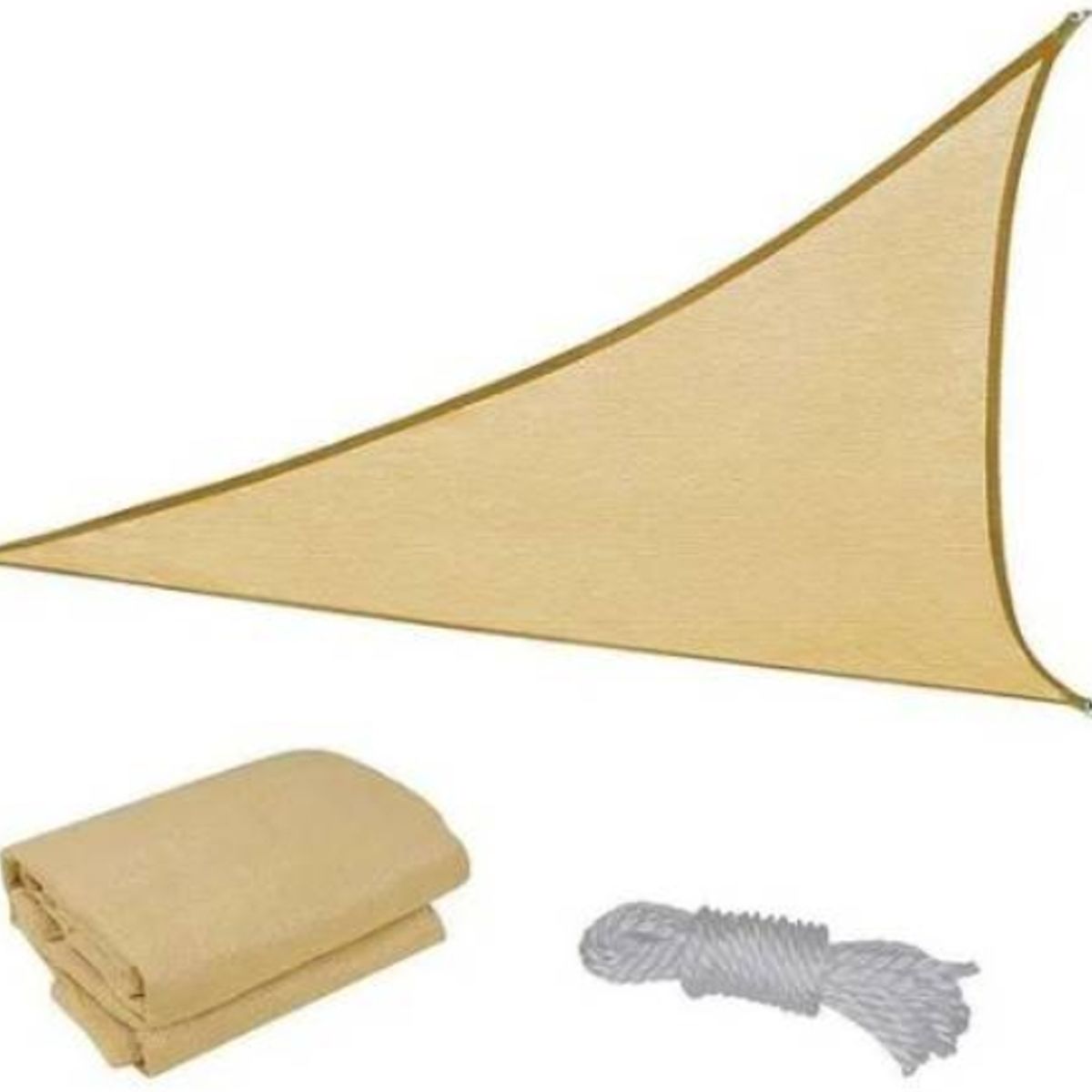 GENERICO - Vela Sombra 5mx5mx5m Toldos Vela Malla Sombra Triangular