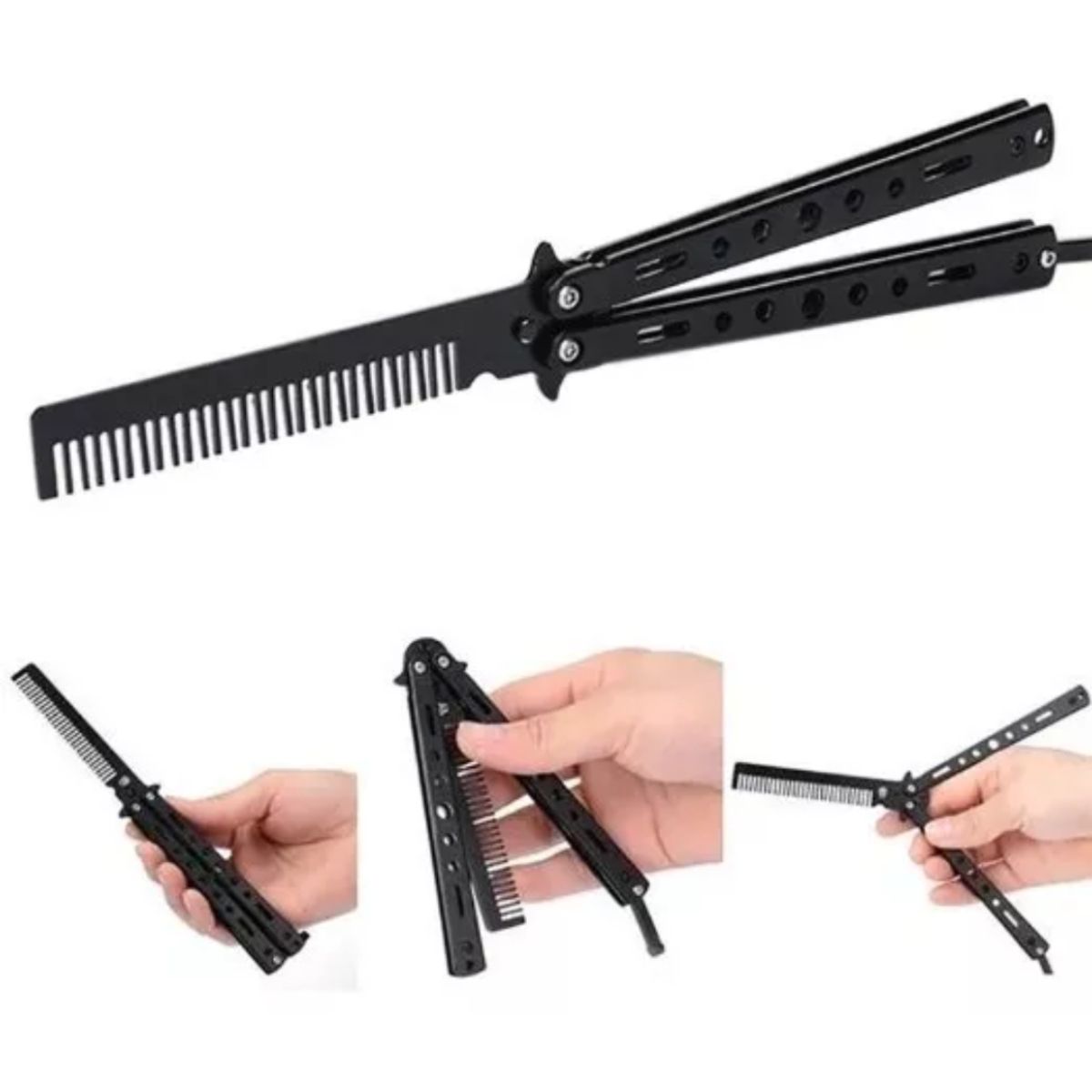 GENERICO - Peine Estilo Mariposa Para Practica.