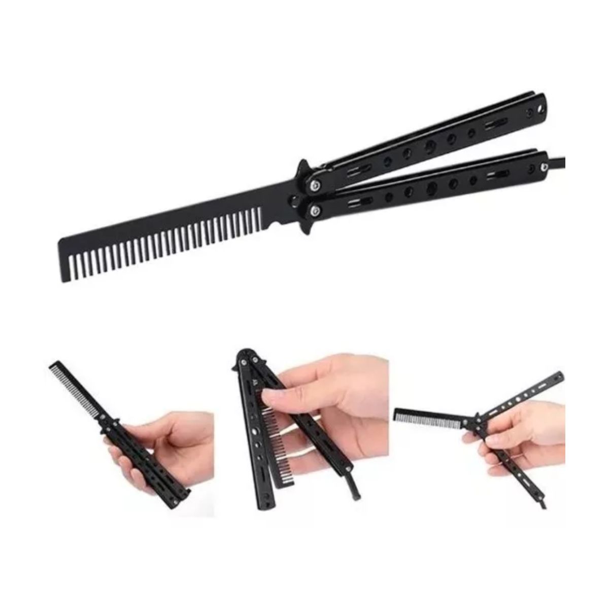 GENERICO - Peine Estilo Mariposa Para Practica.