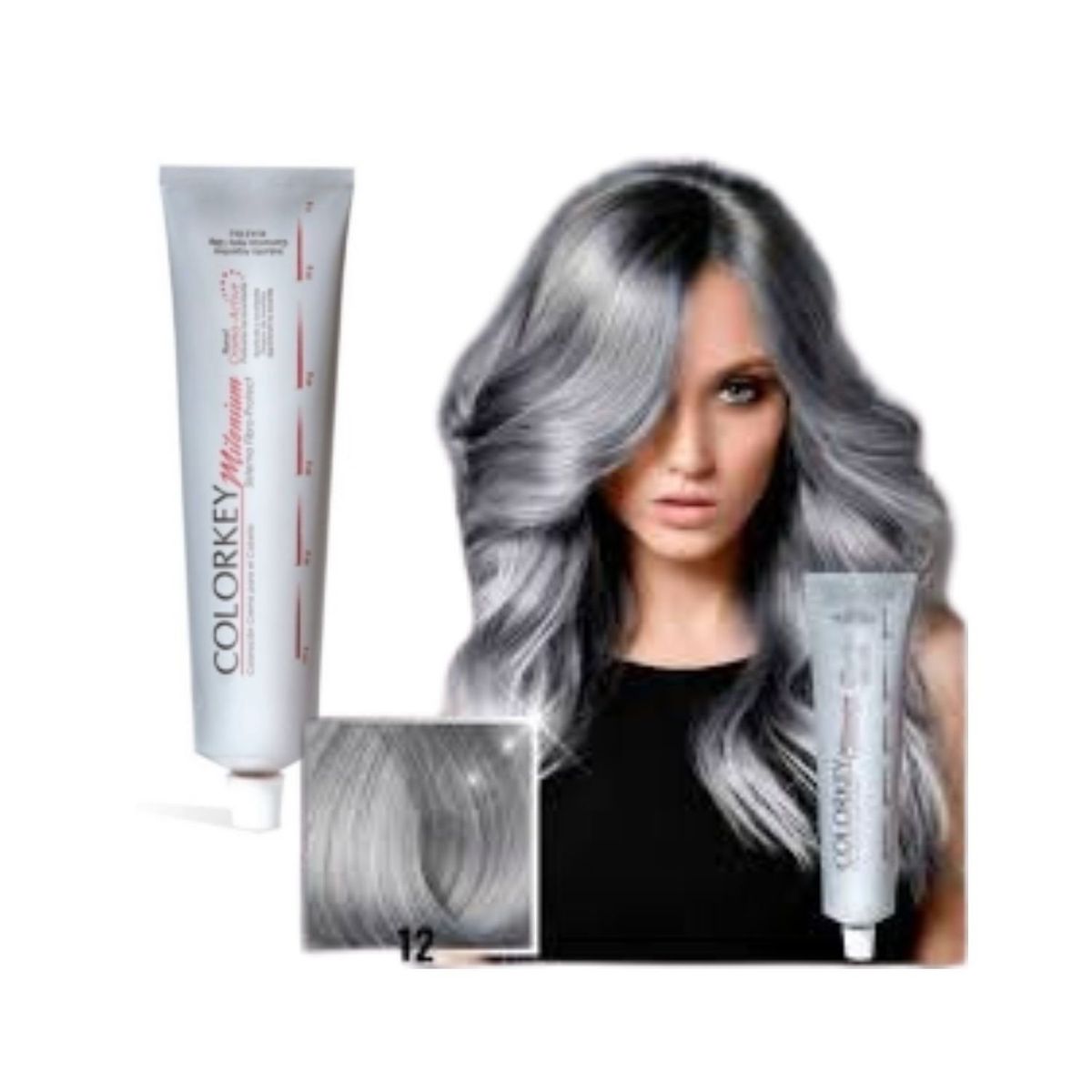GENERICO - Tintura Silkey Colorkey Millenium Profesional 120gr Numero12