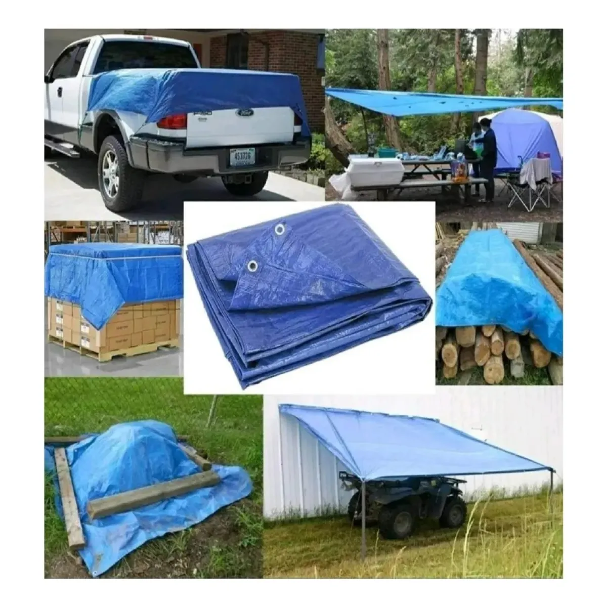 GENERICO - Carpa Lona Cobertor Multiusos Impermeable 8 X 10 Metros