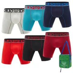 GIOVACCHINO - Pack de 6 Boxer Medio Algodón Hombre Con Bolso Regalo