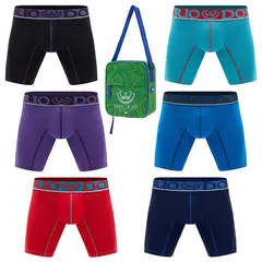 GIOVACCHINO - Pack de 6 Boxer Medio Algodón Hombre Con Bolso Regalo