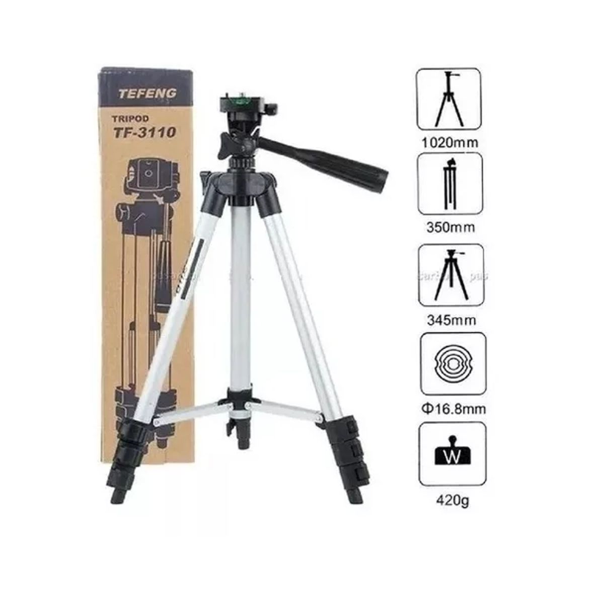 IRM - Trípode Cámara Celular Aluminio Youtube Tiktok