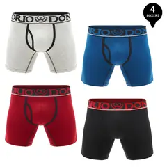 GIOVACCHINO - Pack de 4 Boxer Medio Algodón Hombre
