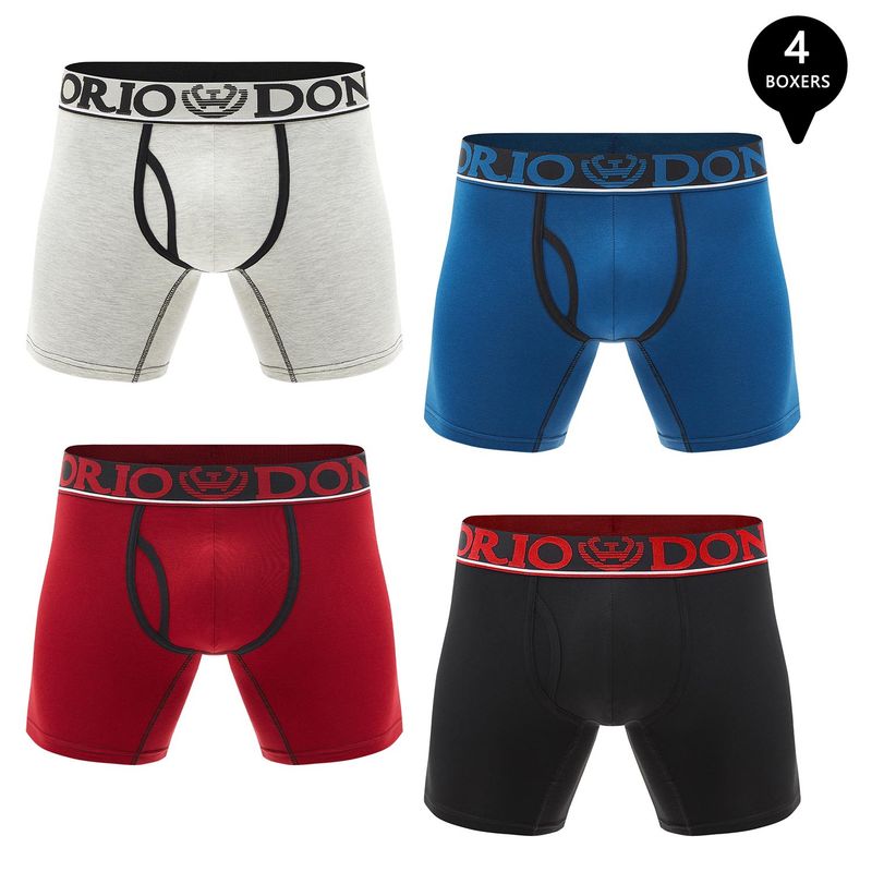 GIOVACCHINO - Pack de 4 Boxer Medio Algodón Hombre